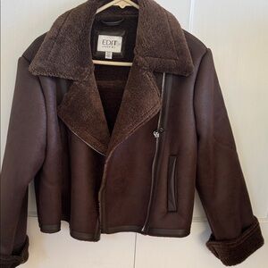 Jason Wu Deep Brown Shearling Jacket